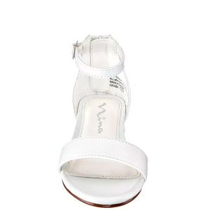 Nina Hidi Little Girls Patent Metallic Ankle Strap Sandal NEW